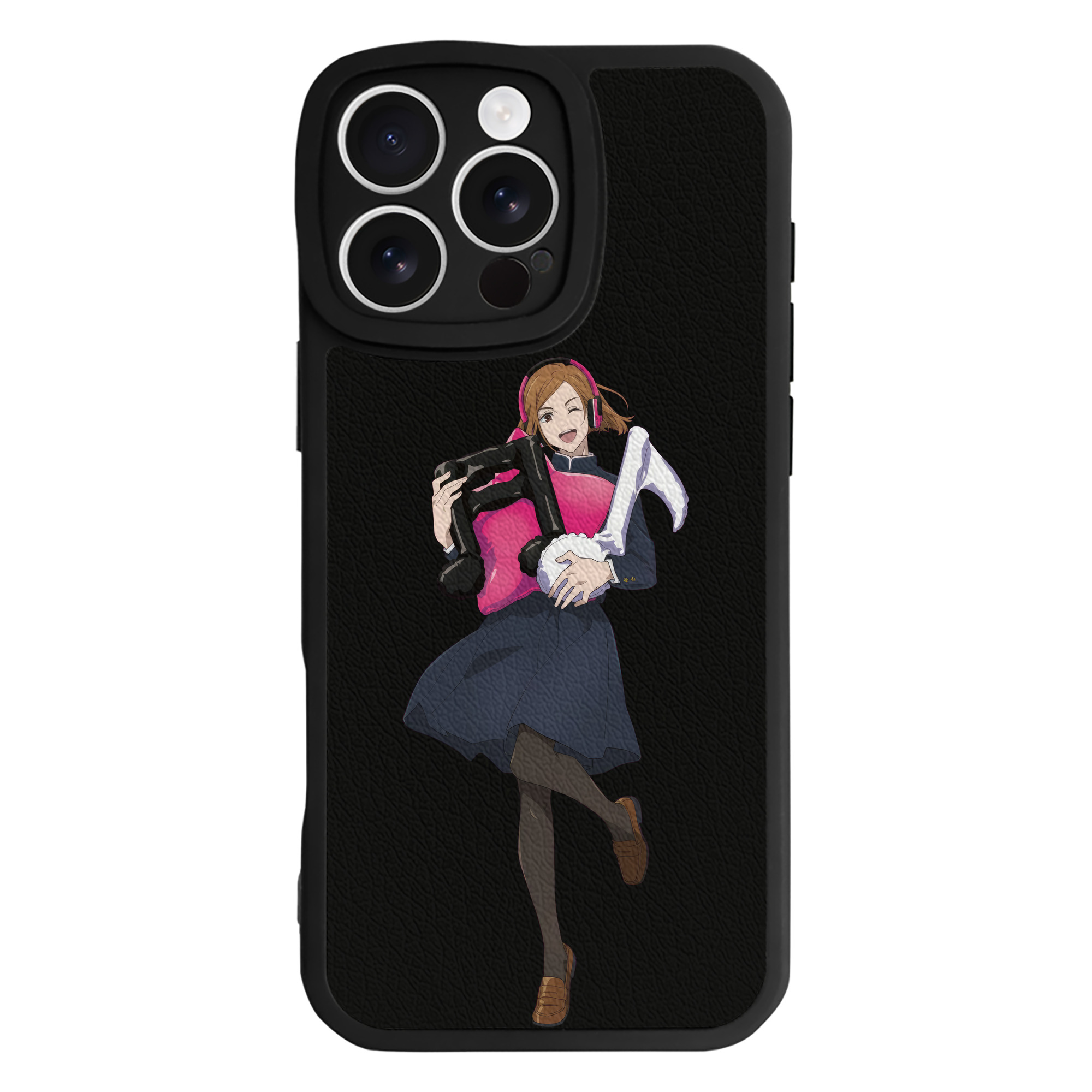 （画像用） 呪術廻戦 Jujutsu Kaisen 【iPhone 16シリーズ対応】シリコンスマホケース（レザー調） 材質：シリコン